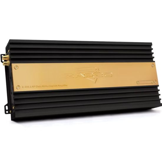 ZAPCO Z-300.2 AP 2-kanałowy wzmacniacz klasy AB klasy audiofilskiej 2-kanałowy wzmacniacz audiofilski klasy A/AB, moc przy 4Ω: 2 x 300 W